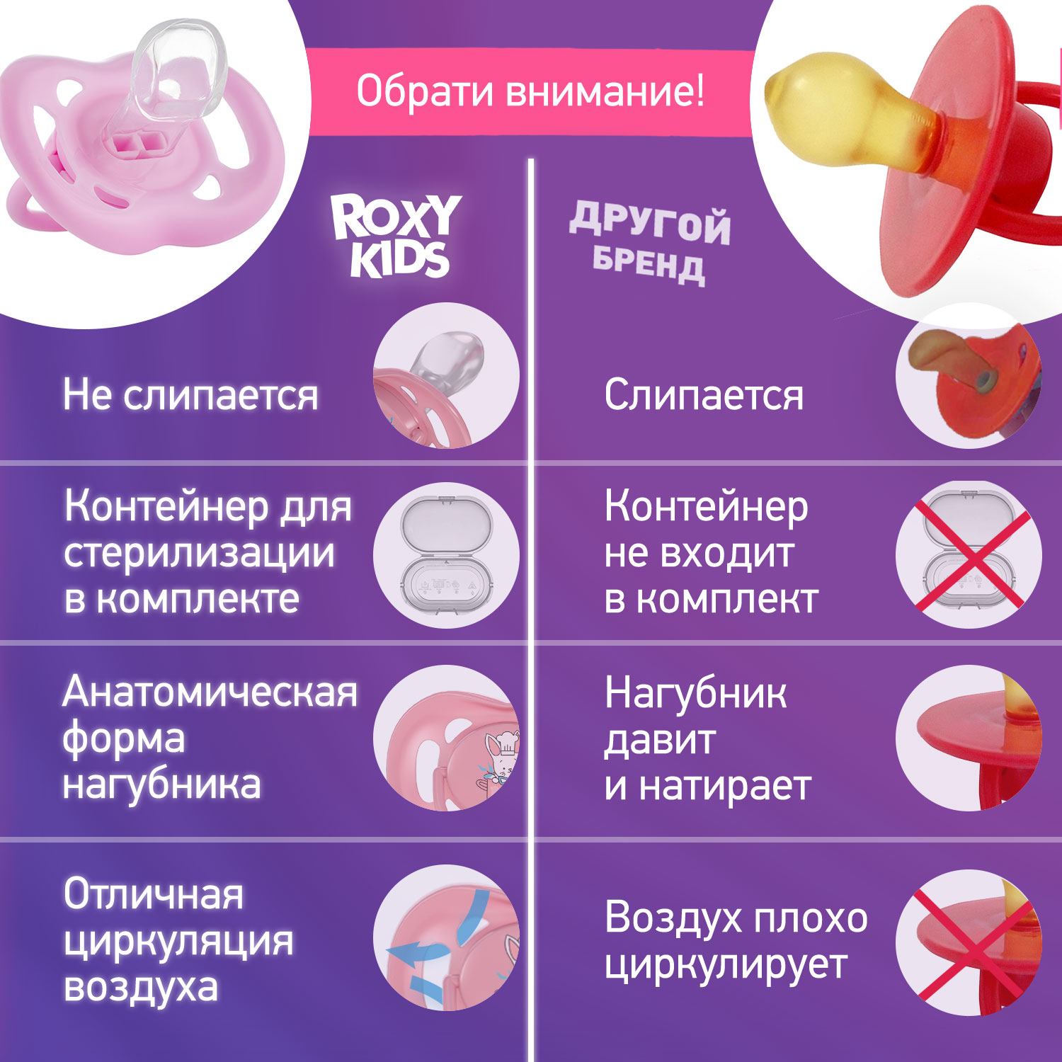 Соска-пустышка силиконовая ROXY-KIDS BUNNY в контейнере 2шт от 6 до 18 месяцев - фото 10