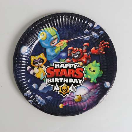 Набор бумажной посуды Страна карнавалия «С Днём рождения» stars