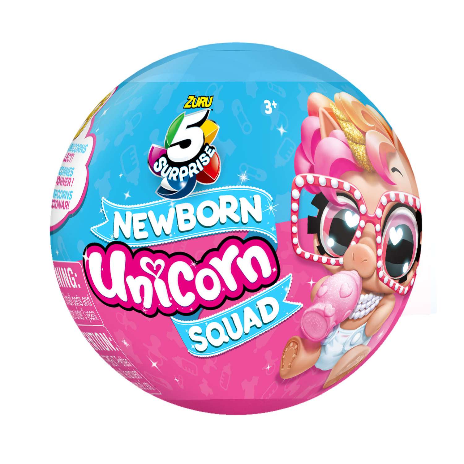 Игрушка Zuru 5 surprise Newborn unicorn Шар-сюрприз в непрозрачной упаковке (Сюрприз) 77112GQ2 - фото 21