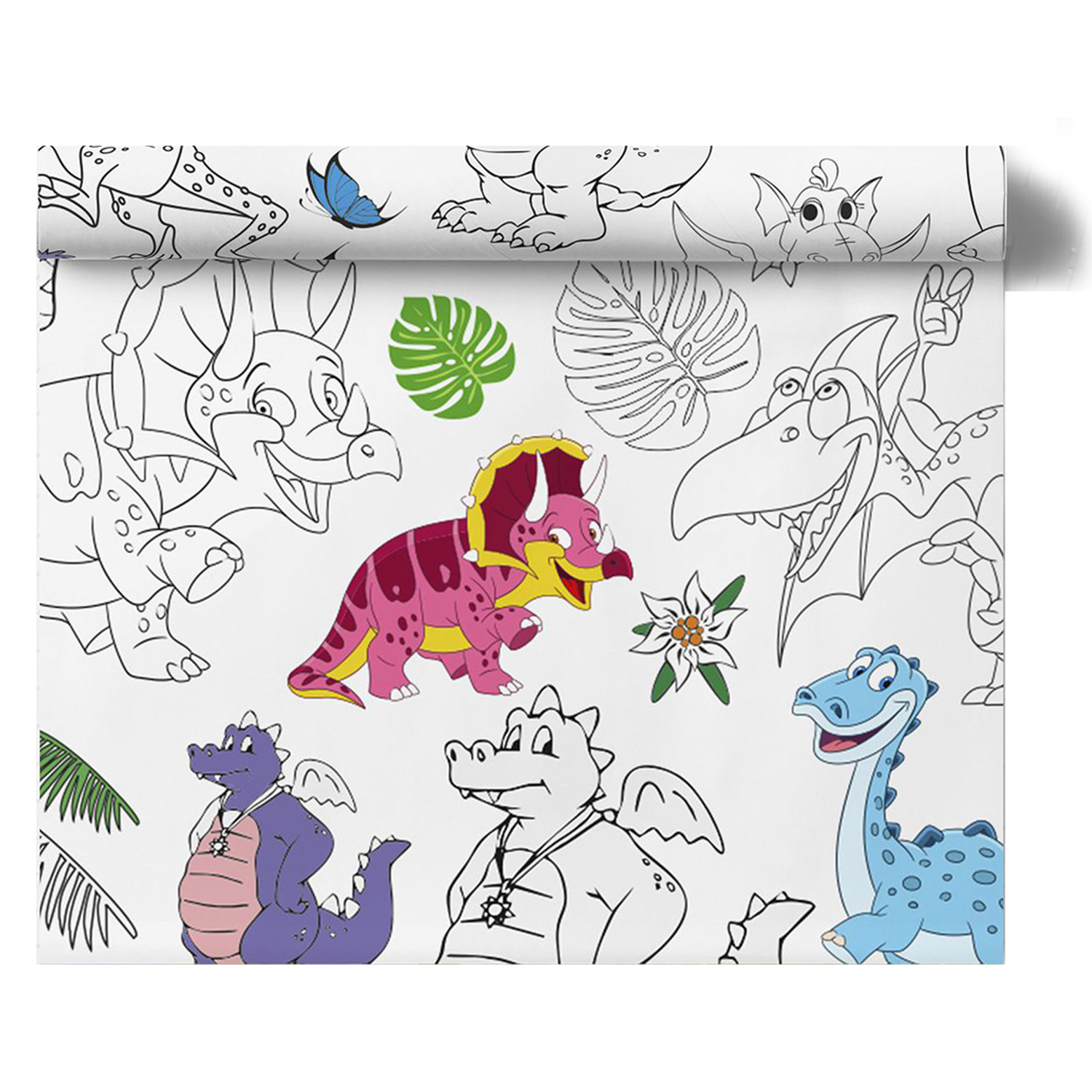 Раскраска-скатерть МОЗАИКА kids Весёлые драконы - фото 4