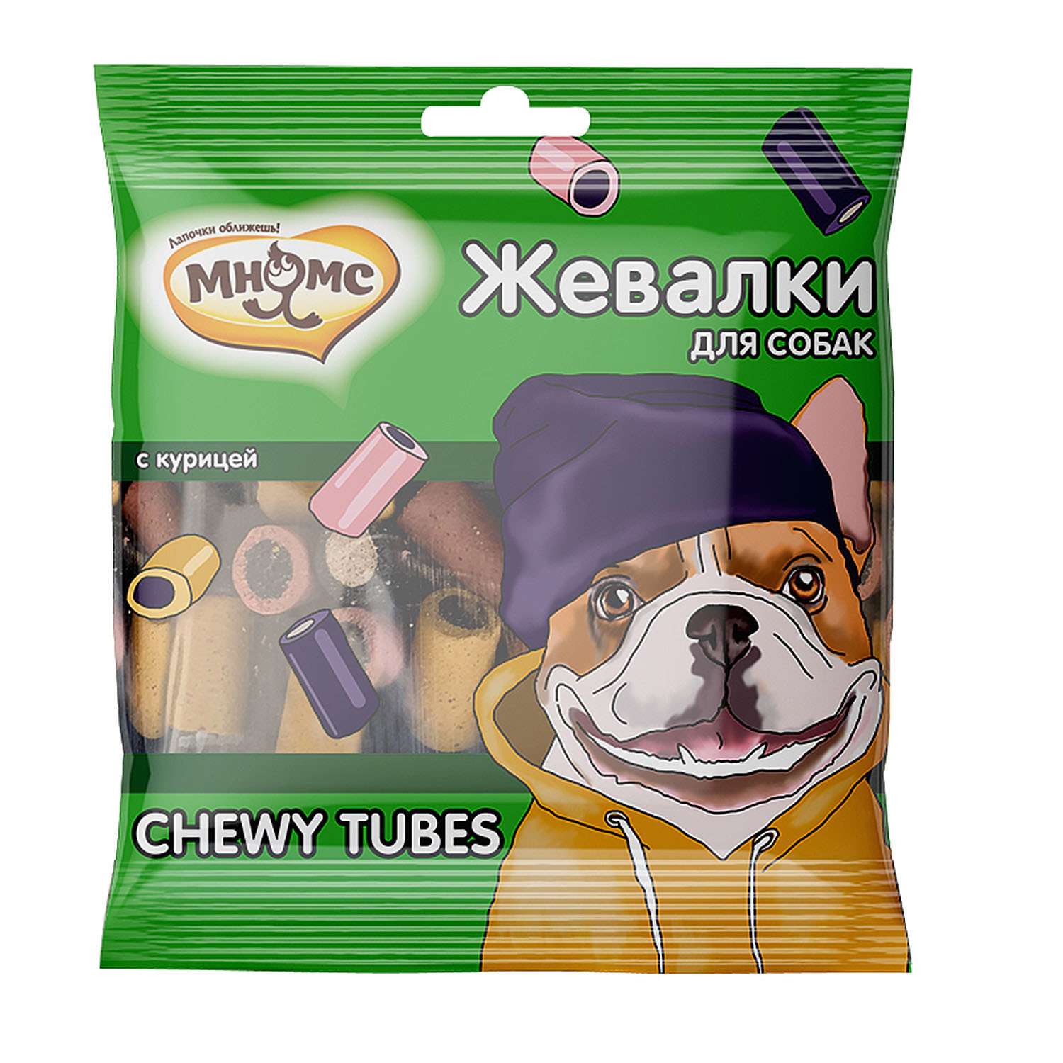 Лакомство для собак Мнямс Жевалки Chewy tubes с курицей 150г - фото 3