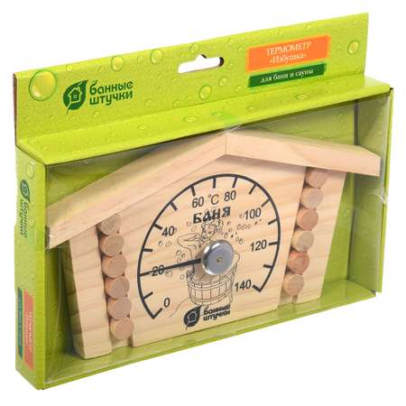Термометр Избушка Банные штучки Термометр Избушка 23х125х25 см для бани и сауны
