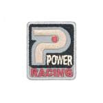 Термоаппликация Hobby Pro нашивка Эмблема Power Racing 3.3х4 см для ремонта и украшения одежды