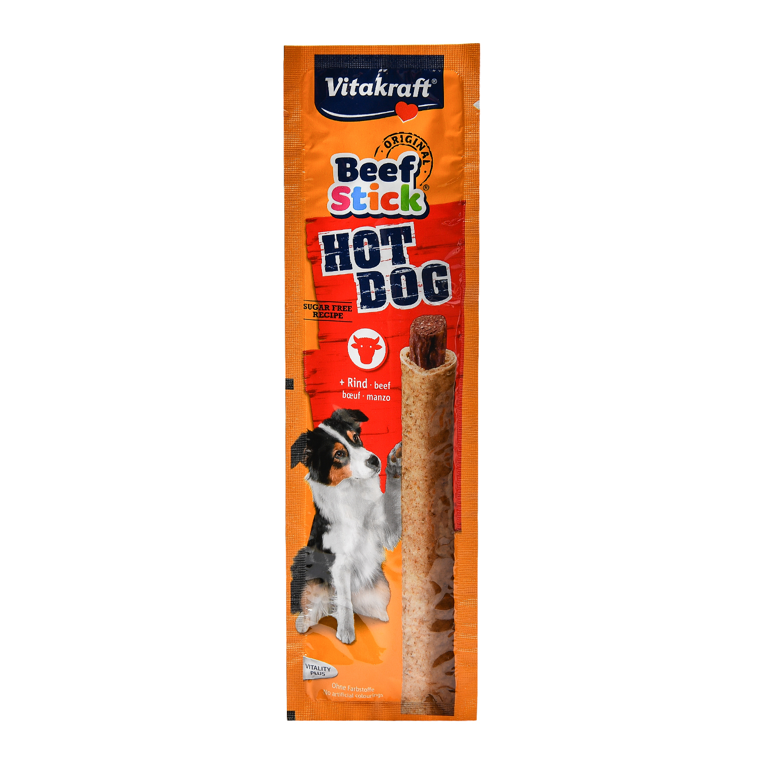 Лакомство для собак Vitakraft Beef Stick Hot Dog Колбаска 30г 23414 - фото 1