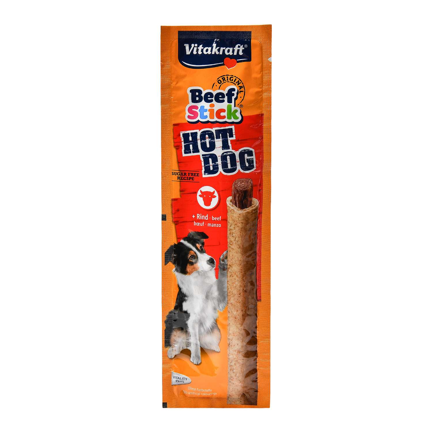 Лакомство для собак Vitakraft Beef Stick Hot Dog Колбаска 30г 23414 - фото 1