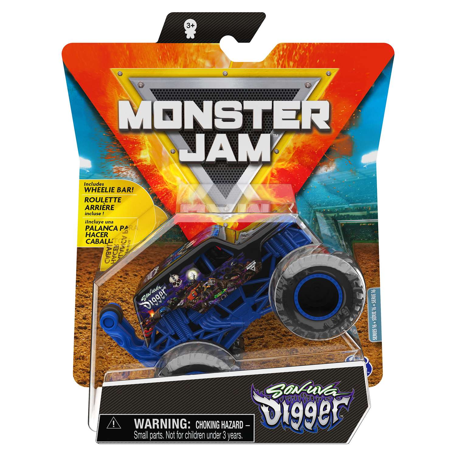 Машинка Monster Jam 1:64 Son Uva Digger 6060869 6060869 - фото 2