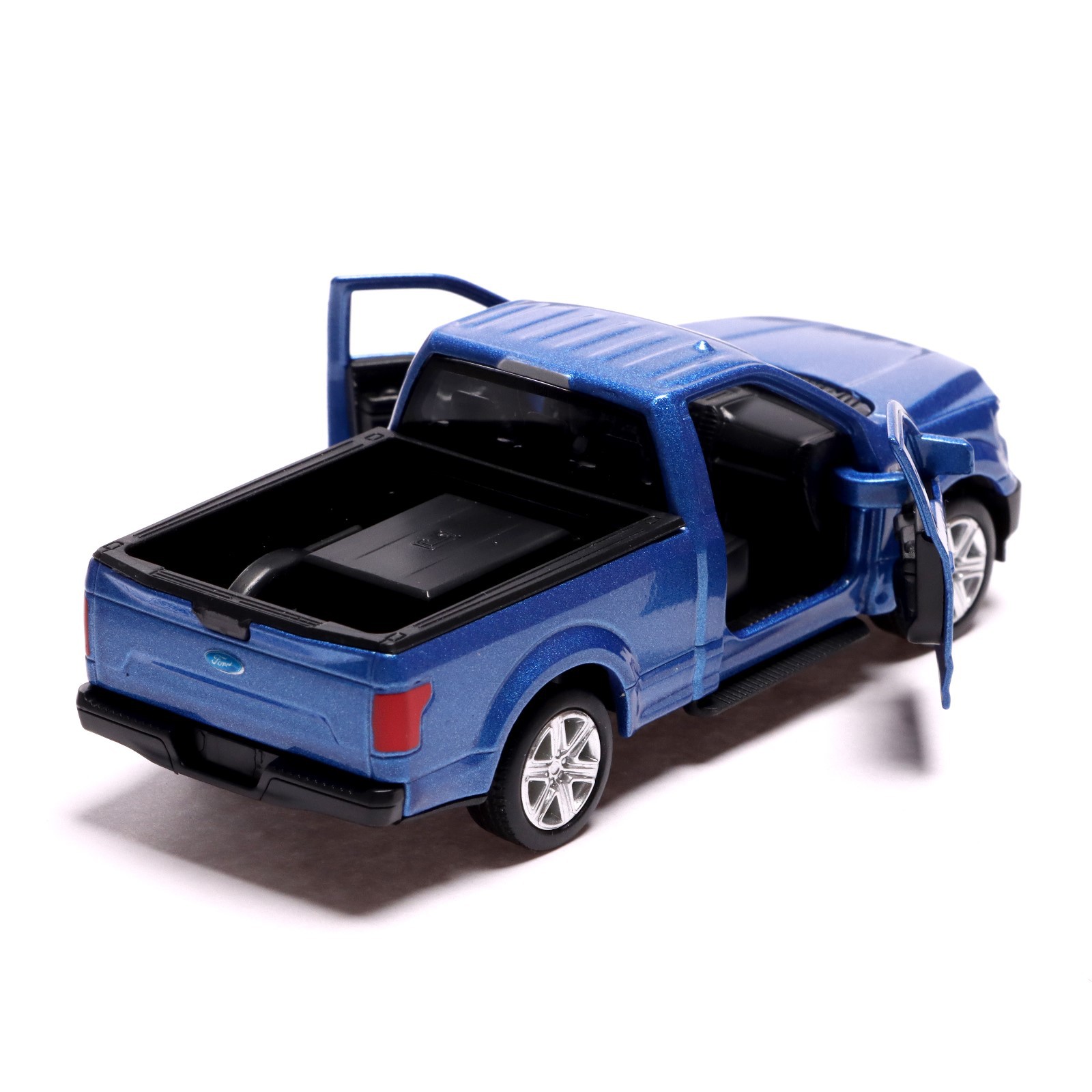 Машина Автоград металлическая FORD F-150. 1:32. инерция. открываются двери. цвет синий 7335825 - фото 4