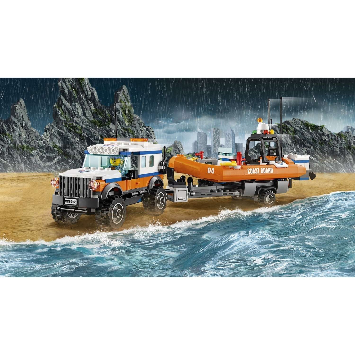 Конструктор LEGO City Coast Guard Внедорожник 4х4 команды быстрого реагирования (60165) - фото 7