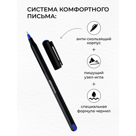 Ручки LINC шариковые PENTONIC синие чернила 12 штук