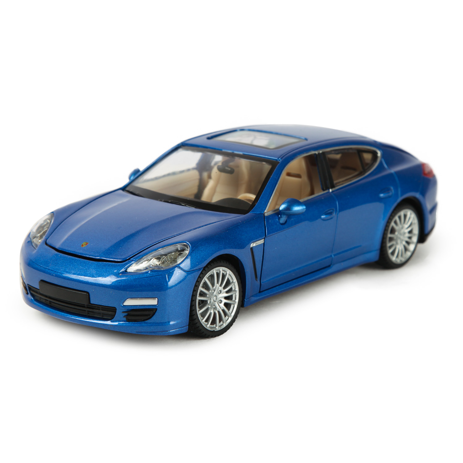 Машинка Mobicaro 1:24 Porsche Panamera S Серебристо-синяя 68245A 68245A - фото 1