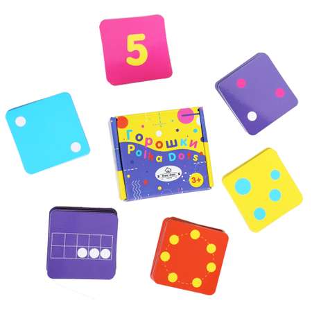 Обучающая игра BeeZee Toys МП для малышей Горошки математические учим цифры 66 карточек логика и обучение счету