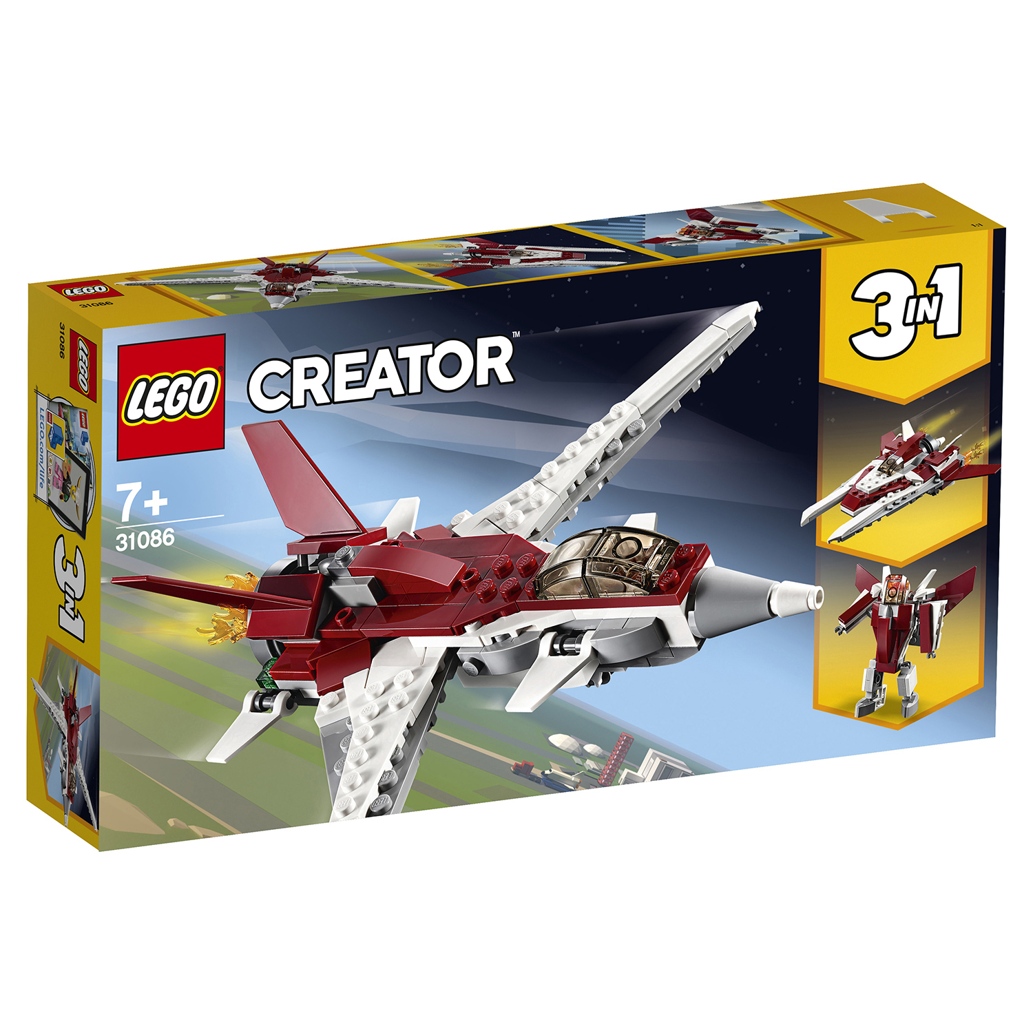 Конструктор LEGO Creator Истребитель будущего 31086 купить по цене 499 ₽ в  интернет-магазине Детский мир