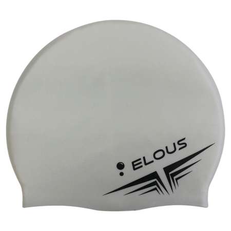 Шапочка для плавания Elous однотонная EL005 силиконовая серая