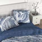 Комплект постельного белья для SNOFF Водопад 2-спальный макси сатин