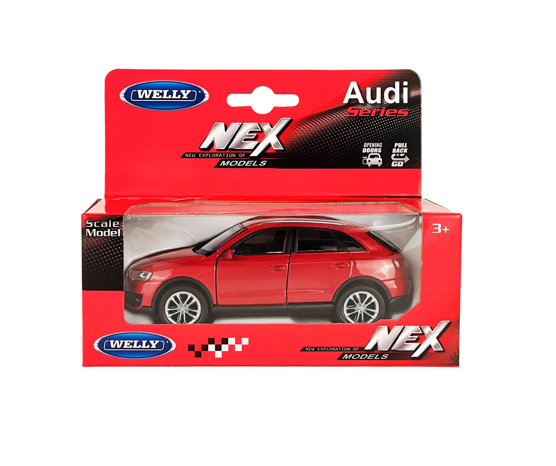 Машинка WELLY 1:38 Audi Q3 цвет в ассортименте 43666W - фото 8