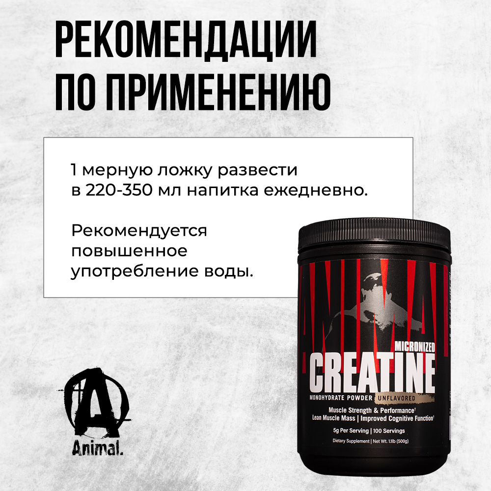 Креатин Animal Creatine Powder 500 г - фото 5