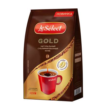 Кофе сублимированный LeSelect Gold растворимый 75 г