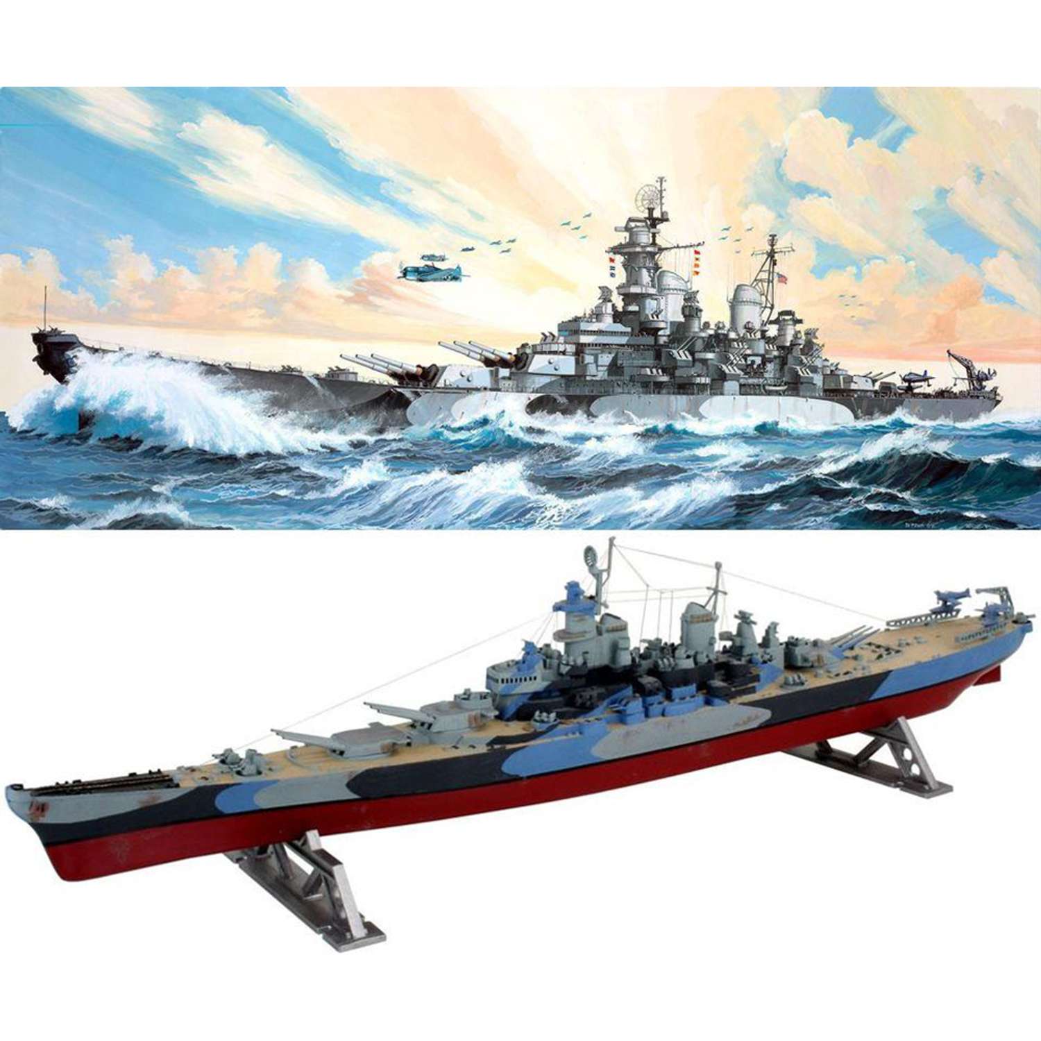 Модель для сборки Revell Линейный корабль USS Missouri Battleship 10301 - фото 2