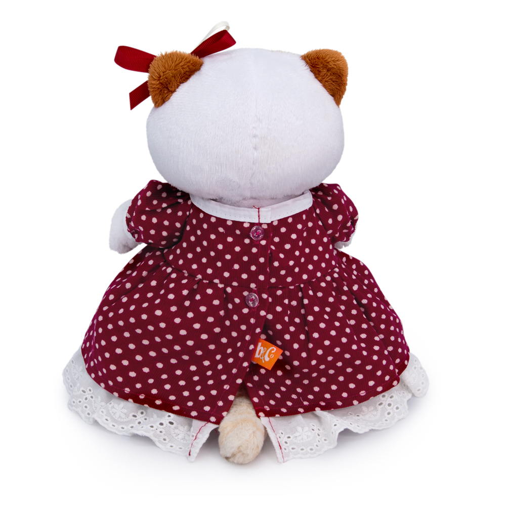 Мягкая игрушка BUDI BASA Ли-Ли в бордовом платье 24 см LK24-103 - фото 3