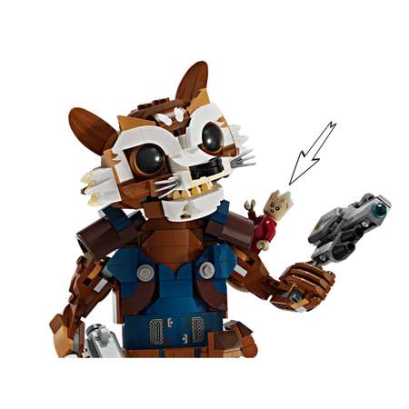 Конструктор LEGO Marvel Super Heroes Rocket Baby Groot блочный
