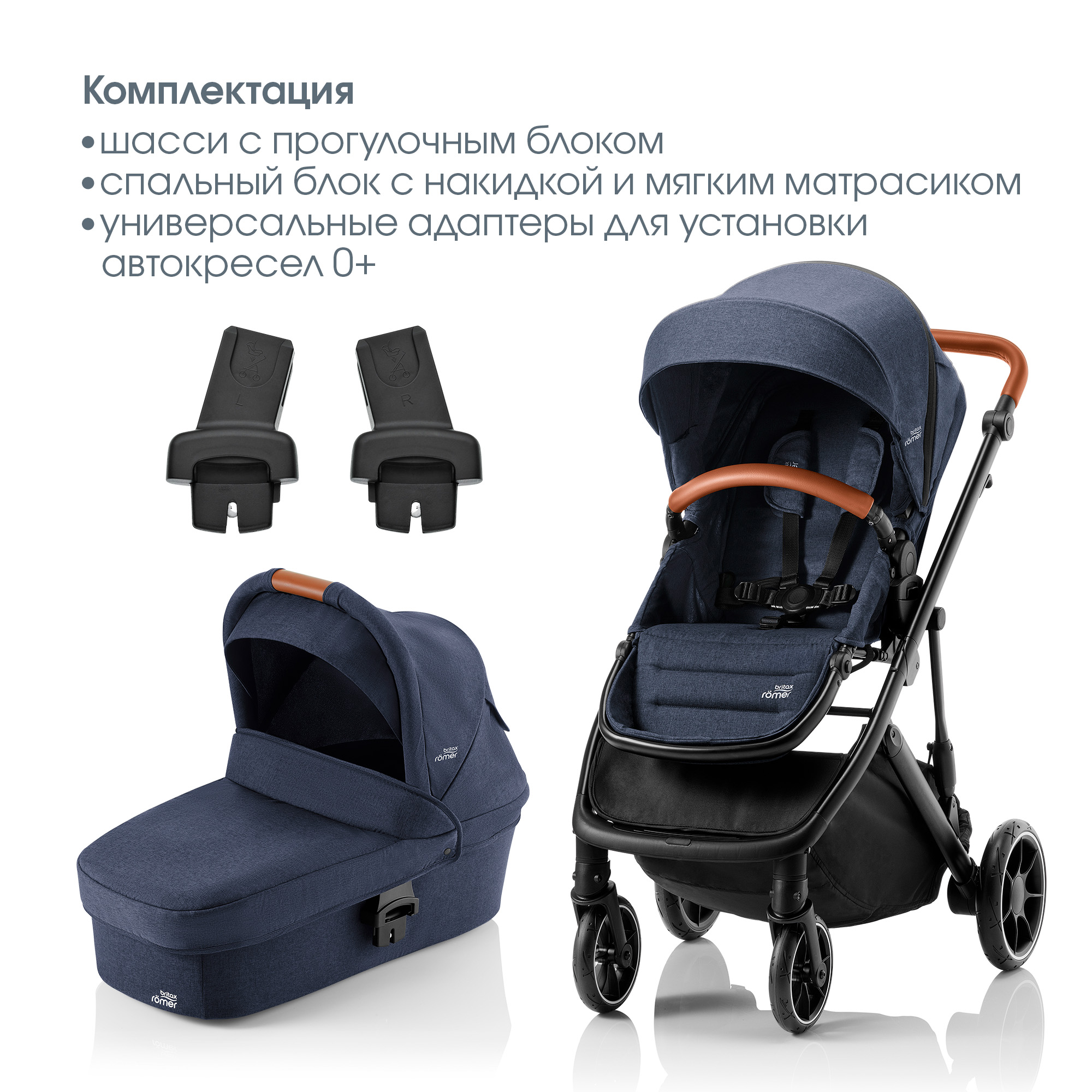 Коляска Britax Roemer 2в1 STRIDER M Navy Ink - фото 15