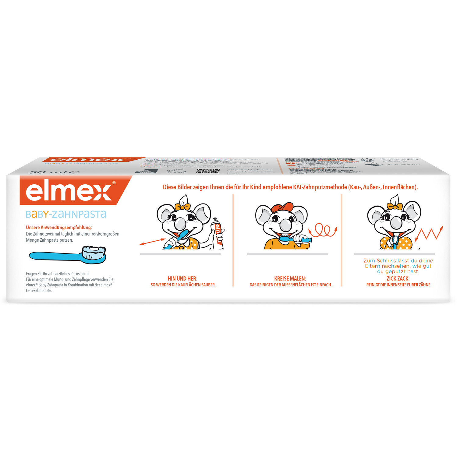 Зубная паста Colgate Elmex Baby 0-2лет 50мл - фото 2