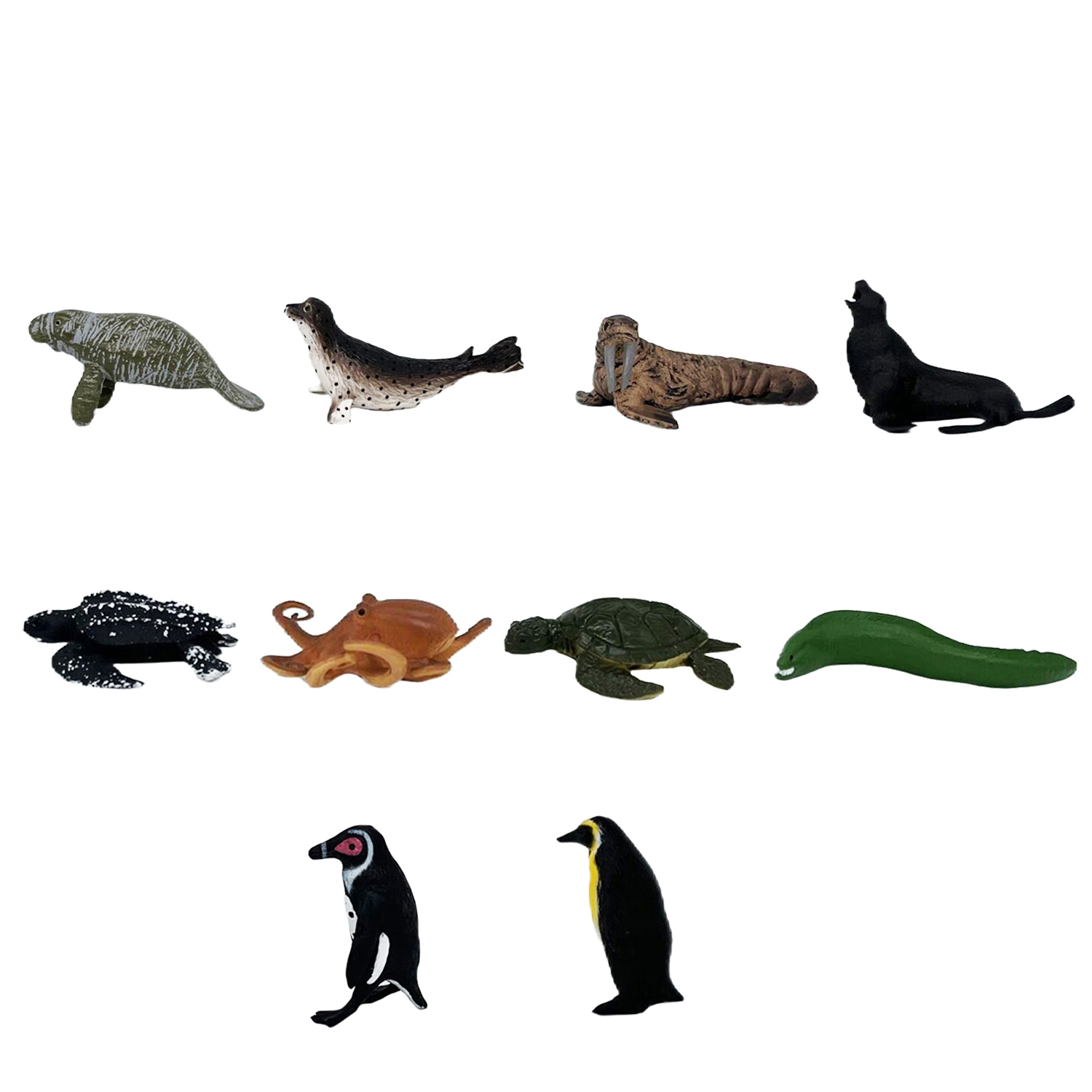 Набор фигурок Детское Время Морские животные 10 видов - фото 1