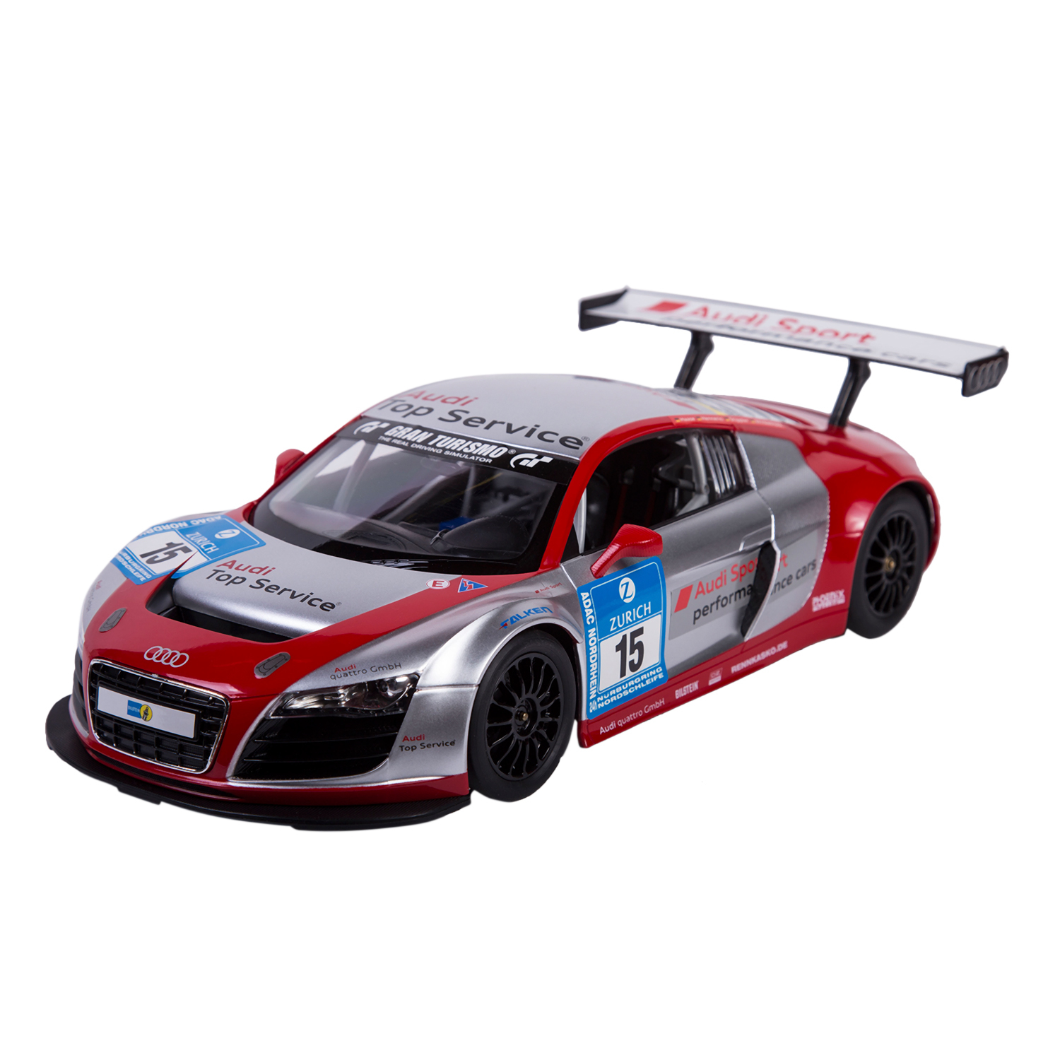 Машинка на радиоуправлении Rastar Audi R8 LMS 1:14 Серебряно-красная купить  по цене 1 ₽ в интернет-магазине Детский мир