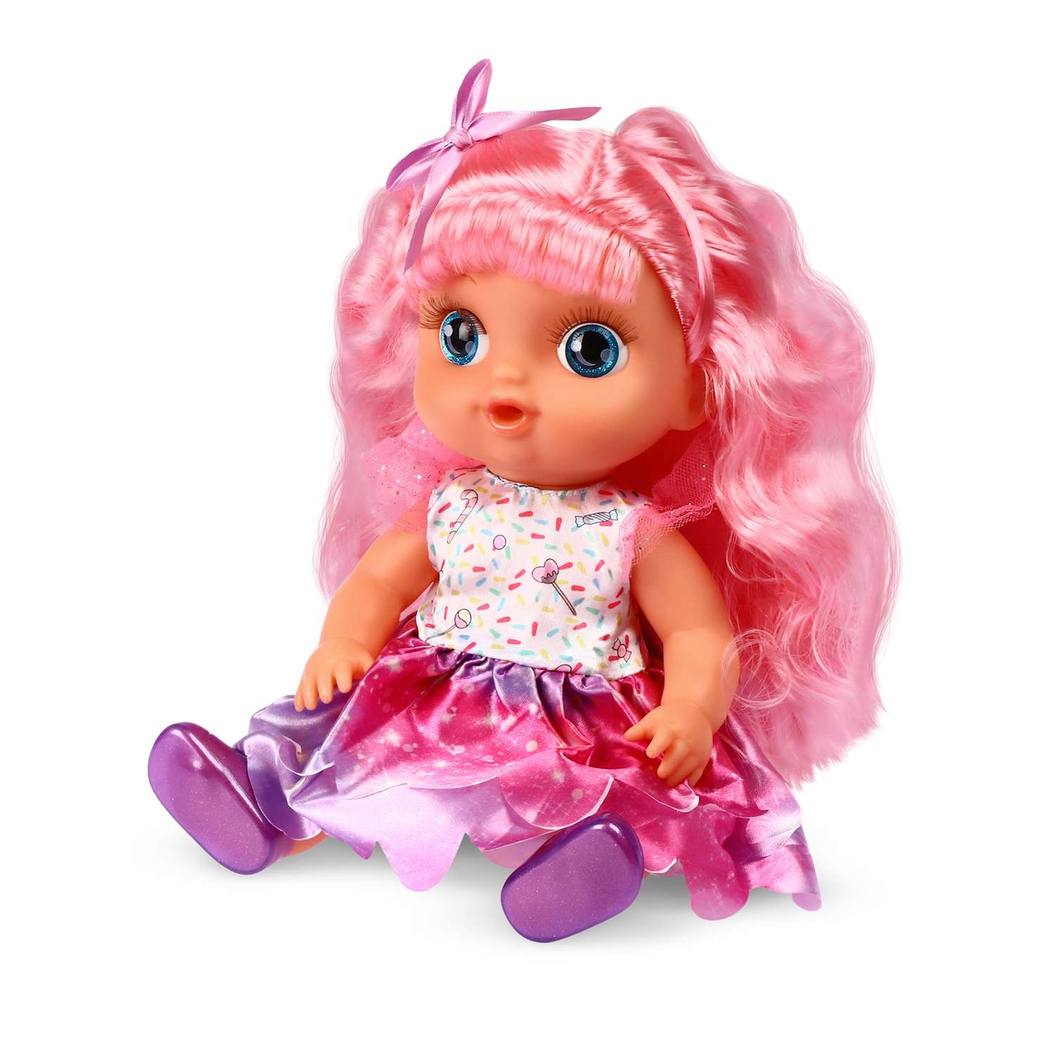Кукла AMORE BELLO С розовыми волосами бутылочка розовый горшок соска JB0211645 - фото 8