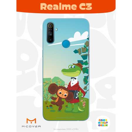 Силиконовый чехол Mcover для смартфона Realme C3 Союзмультфильм Друзья на прогулке