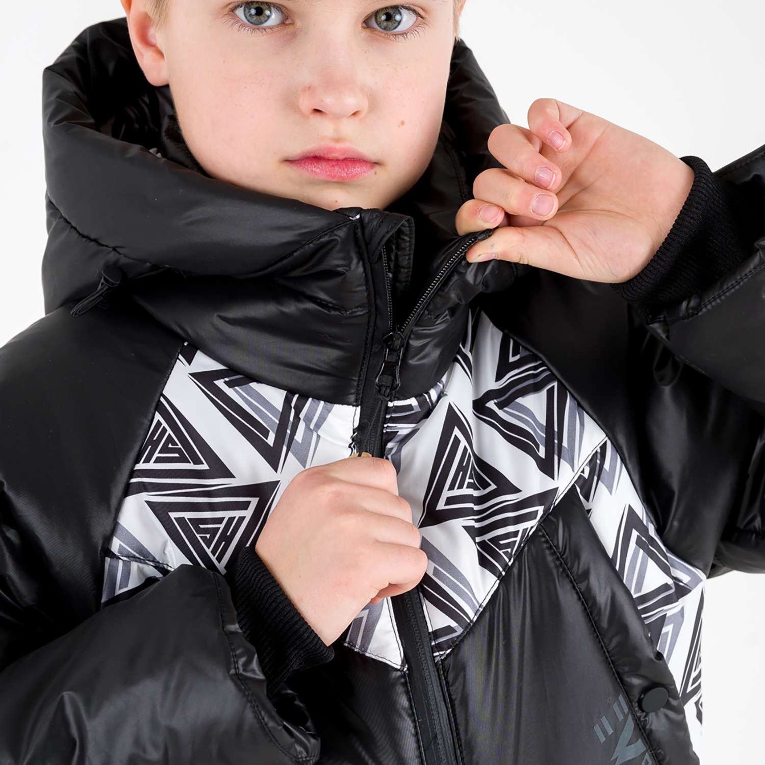 Куртка Sherysheff Куртка В21134 Черный/принт - фото 4