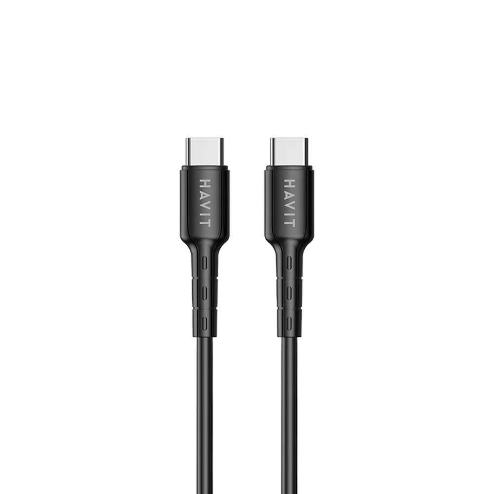 Кабель USB Type-C HAVIT c быстрой зарядкой 1 м CB6235 BK - фото 4