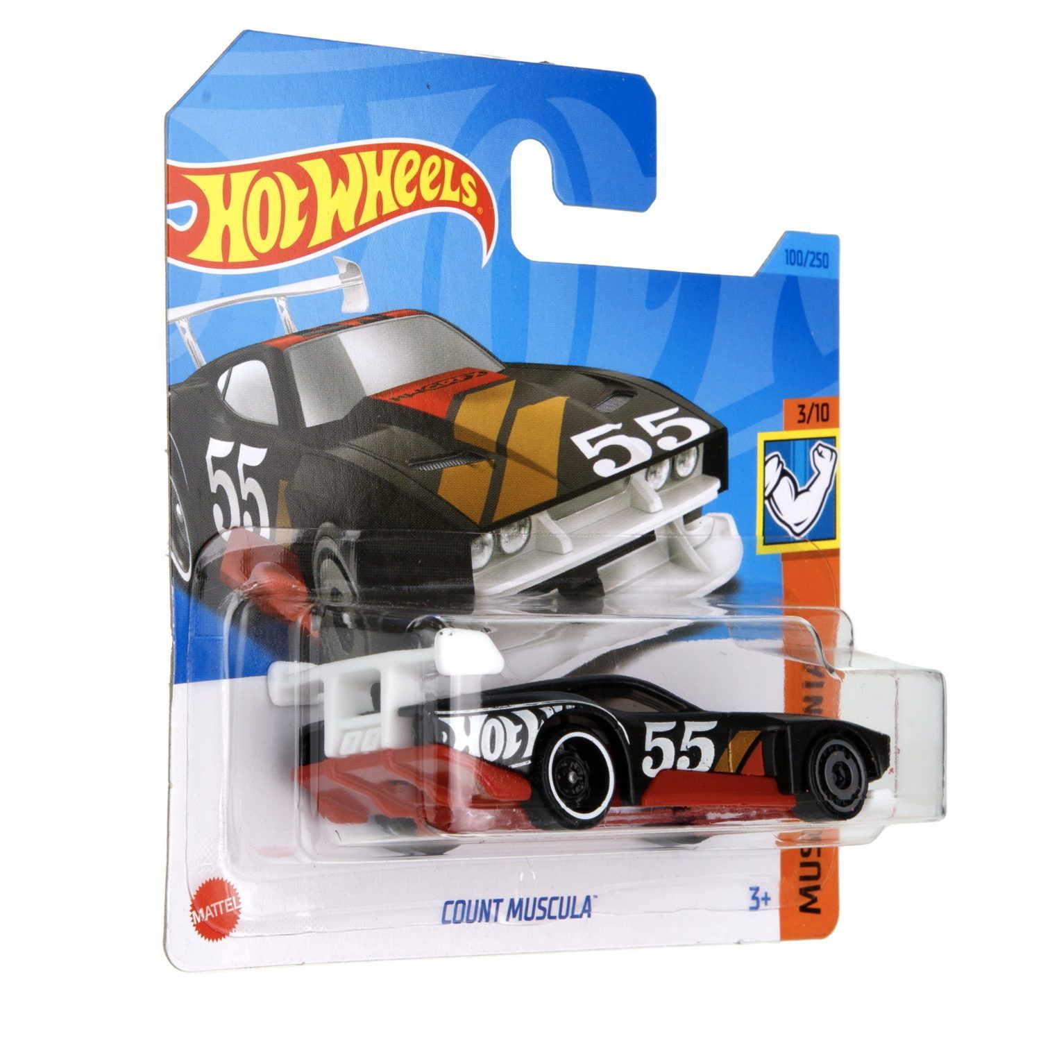 Автомобиль Hot Wheels Count Muscula черный 60612 - фото 5