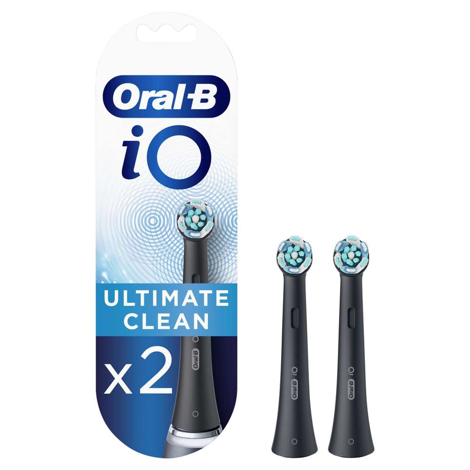 Насадки для зубных щеток ORAL-B iO Ultimate Clean Black 2 шт - фото 1