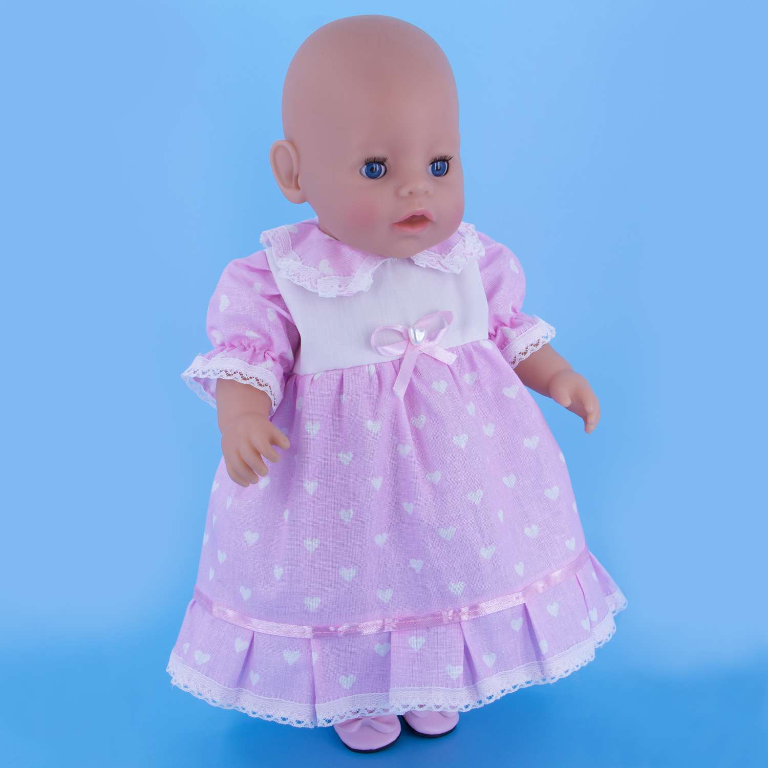 Платье нарядное Модница для пупса 43 см 6114 пастельно-розовый 6114пастельно-розовый - фото 3