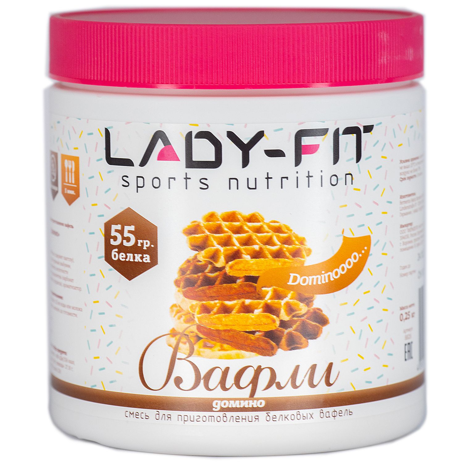 Смесь Lady Fit для вафель домино 250г - фото 1