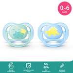 Пустышка Philips Avent серии Ultra Air Desing Динозавр 0-6 мес., 2 шт. SCF344/20