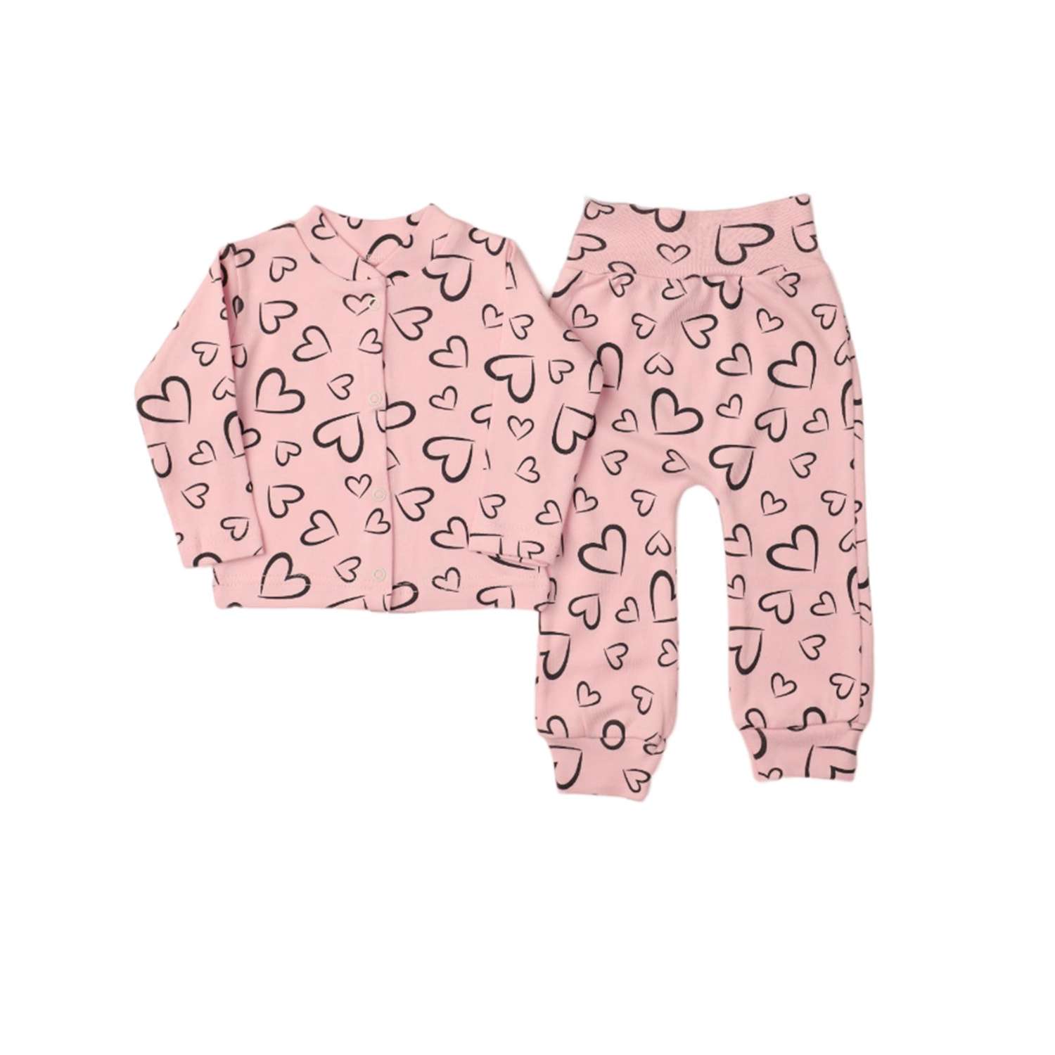 Кофточка и штанишки ReAnn Костюм детский с рисунком 1шт. REANN розовый - фото 2