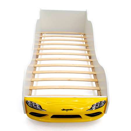 Детская кровать-машина Бельмарко Супра желтая