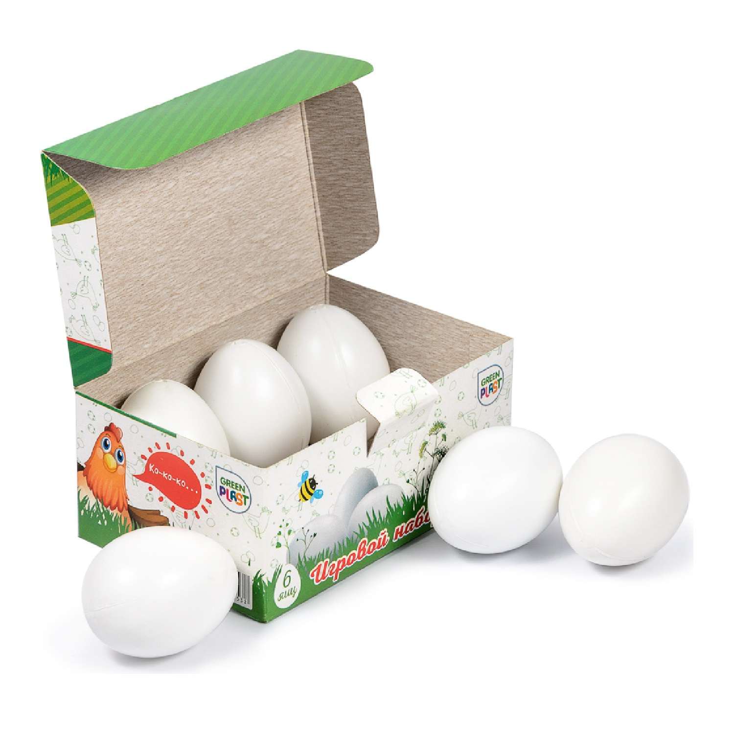 Игровой набор Green Plast продукты - яйца - фото 2