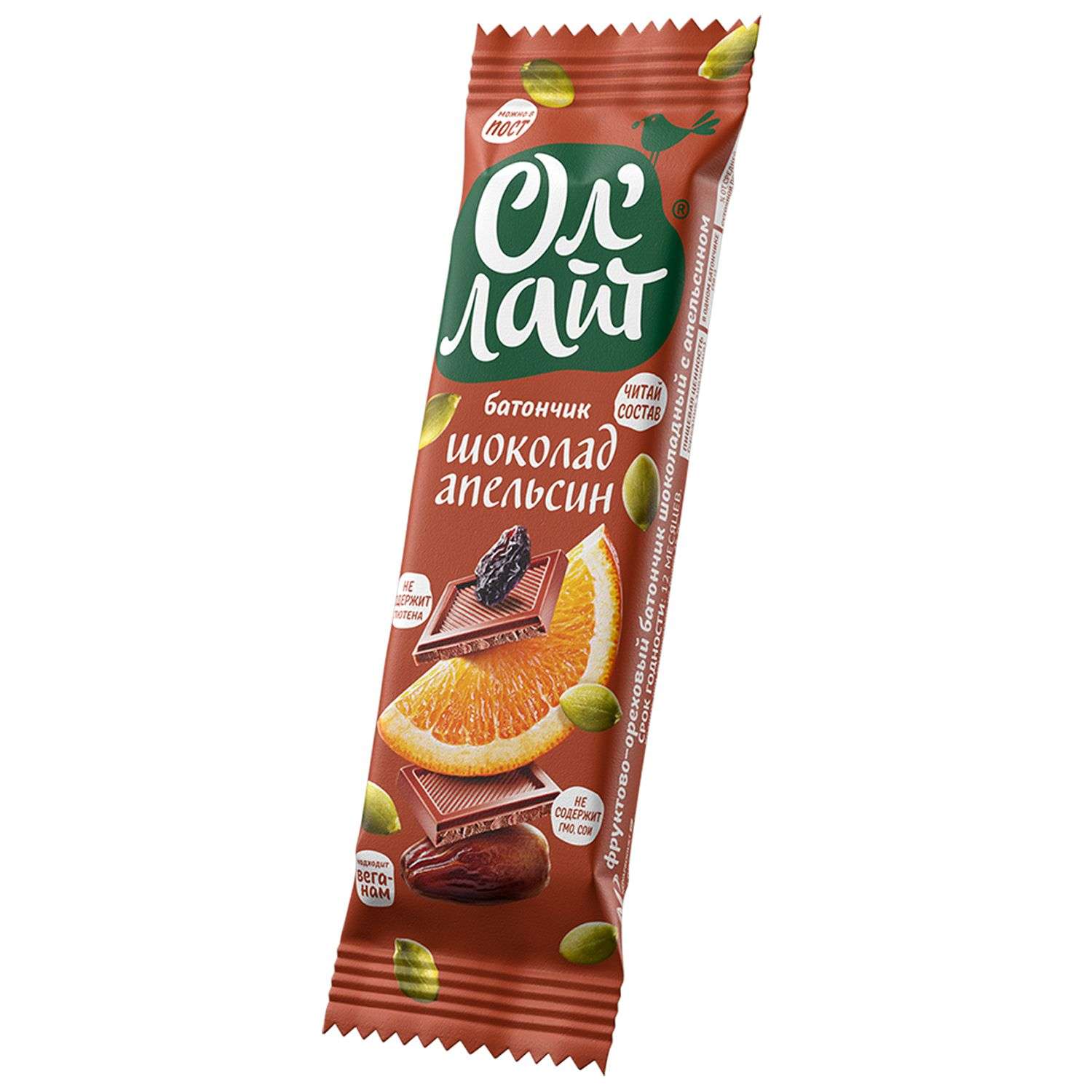 Батончик ОлЛайт шоколад-апельсин 30г - фото 1