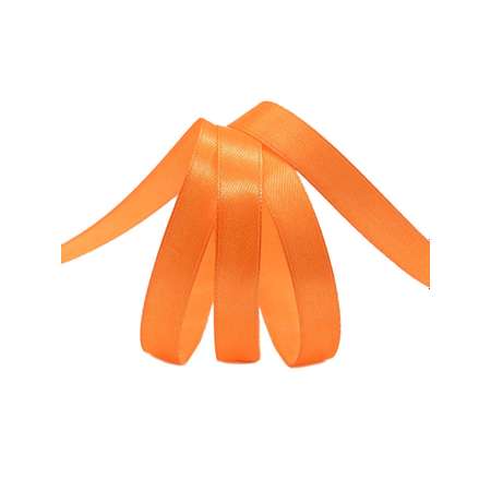 Лента Айрис атласная упаковочная флористическая 1.2 см 22.86 м 037 яркий оранжевый