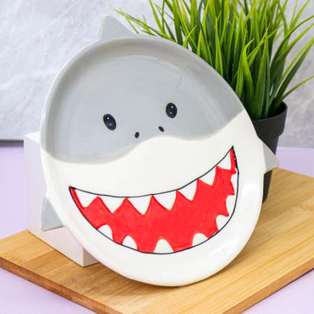 Тарелка керамическая iLikeGift Shark plate