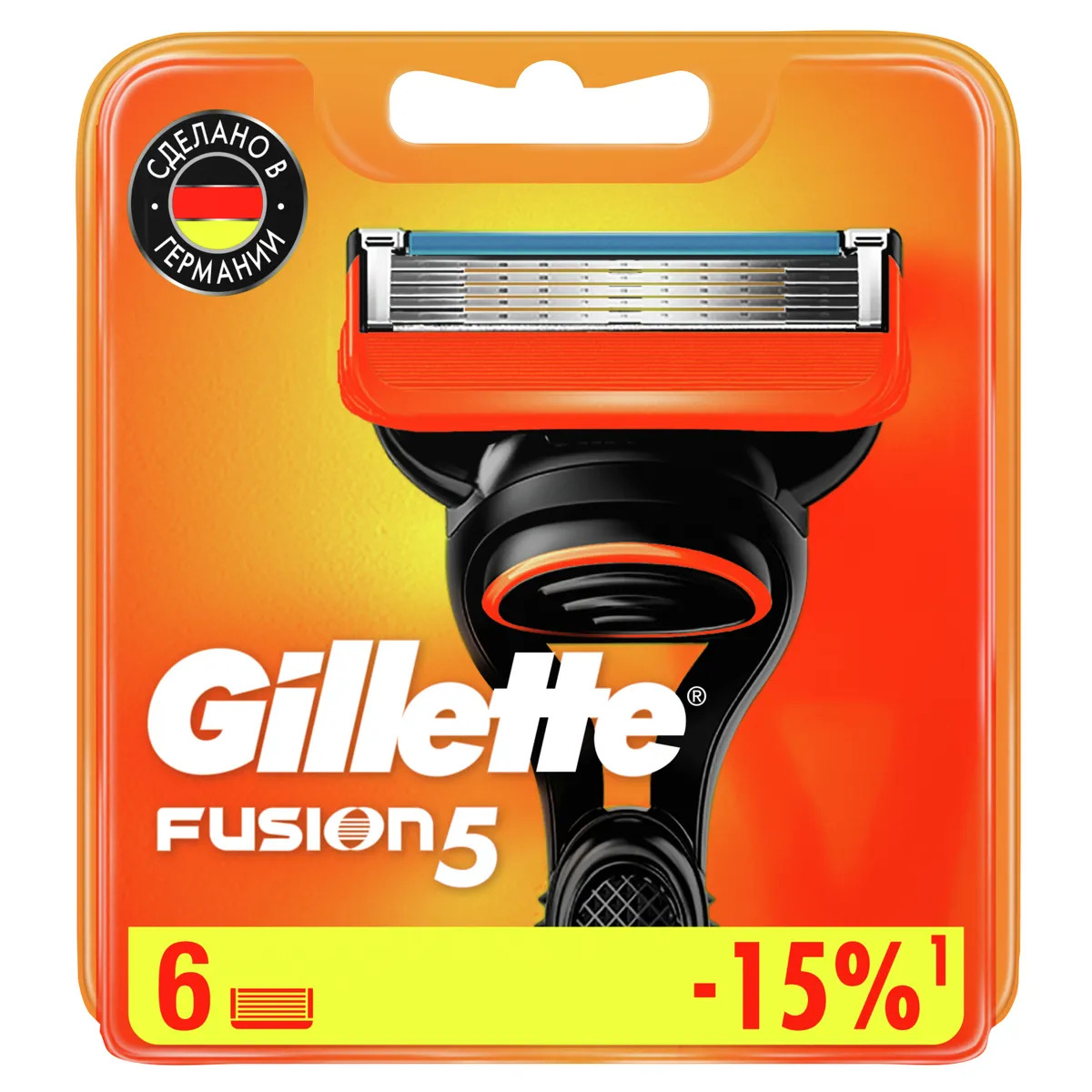 Сменные кассеты GILLETTE Fusion-6 - фото 1