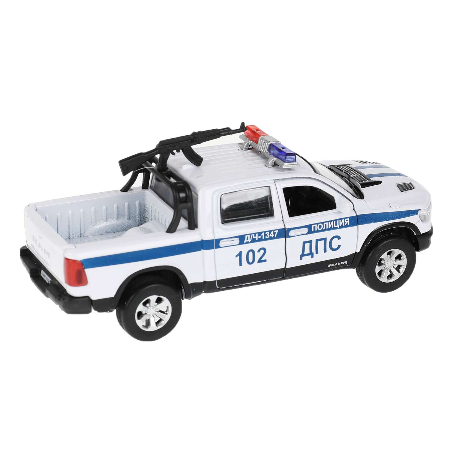 Машина Технопарк Dodge Ram Полиция с пулеметом 326507 326507 - фото 3