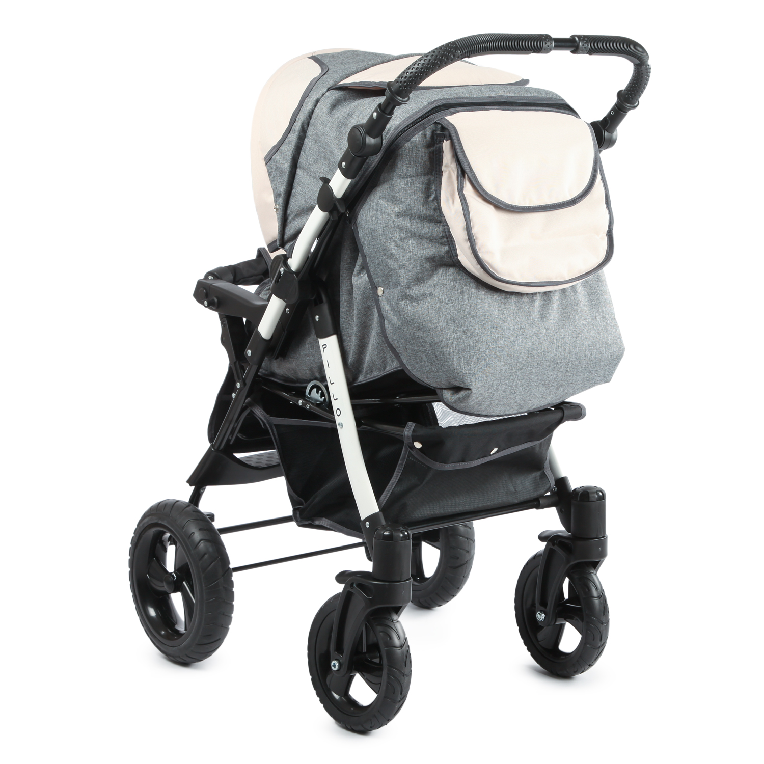 Коляска-трансформер Babyton Pillo OX Grey-Beige - фото 8