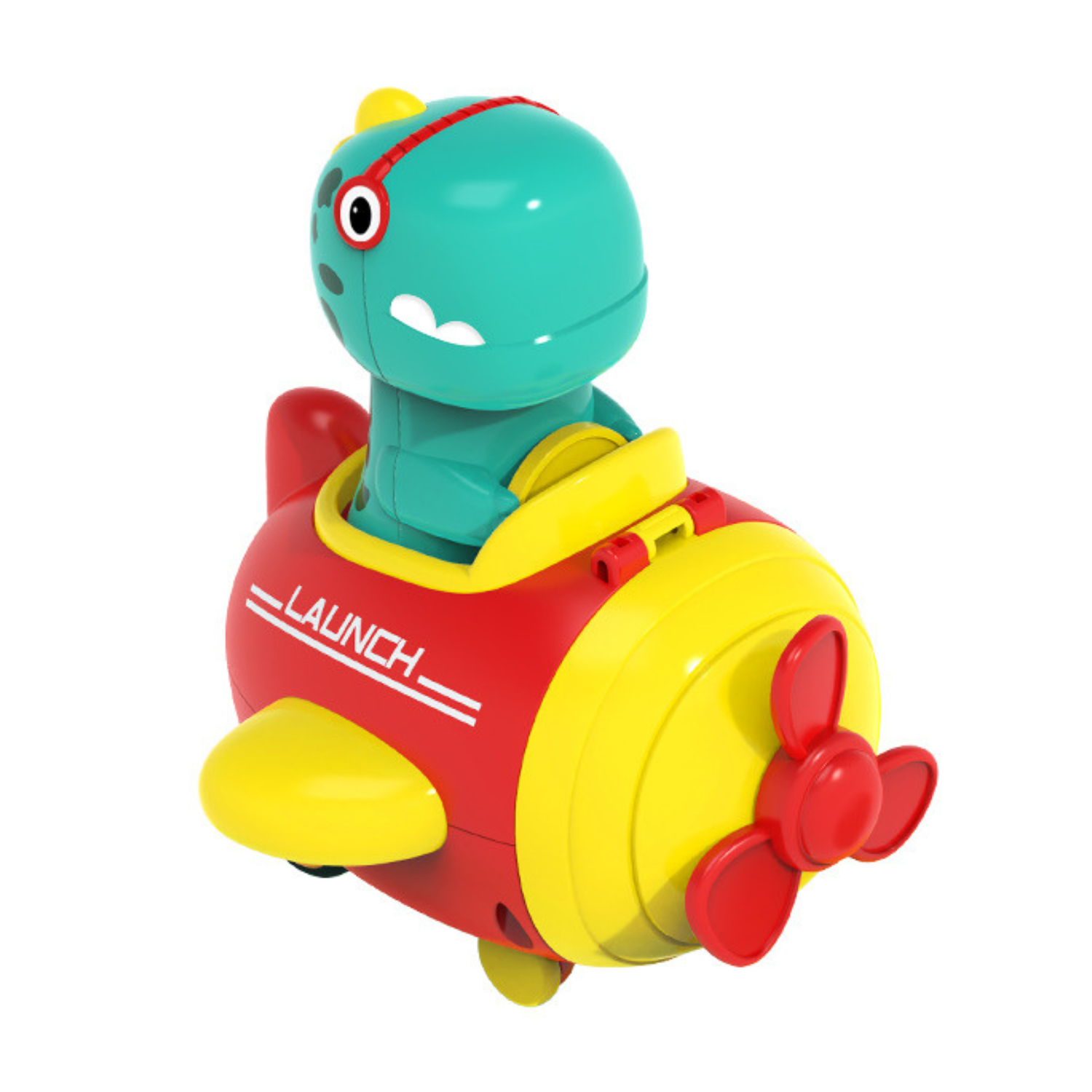 Интерактивная игрушка каталка Zeimas Динозавр с катапультой развивающая Монтессори - фото 6