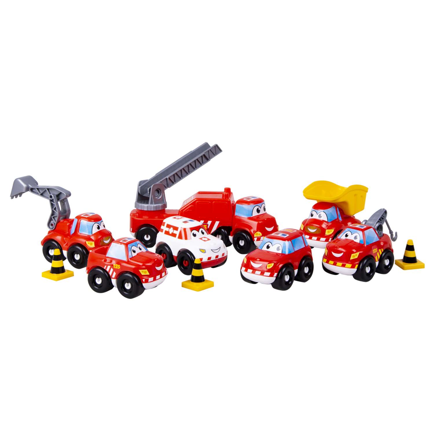 Набор машинок Zarrin Toys Пожарная 7 шт J7/набор - фото 3