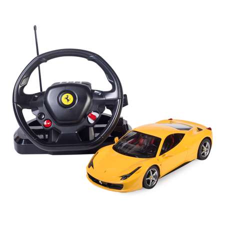 Машинка р/у Rastar Ferrari 458 Italia 1:14 желтая