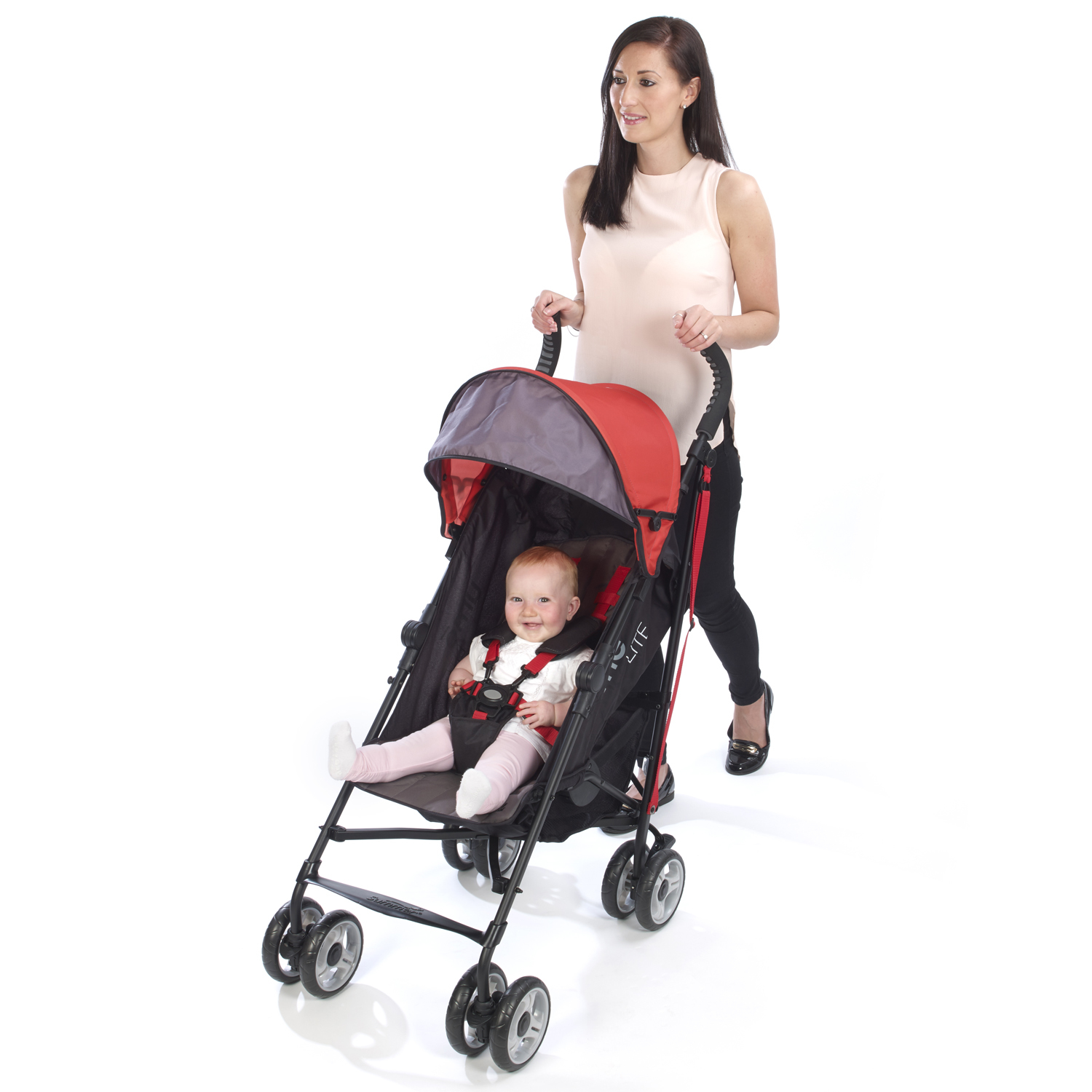 Коляска-трость Summer Infant Ume Lite Чёрно-красная - фото 12